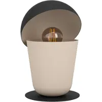 Eglo 900396 BATABANO E27 Lampe de table Ø180mm Sable Noir