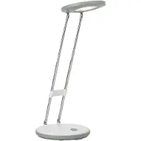 Brilliant LED Lampe de table Venedig | lampe de bureau sobre | plastique/métal | blanc | tête orientable | hauteur réglable
