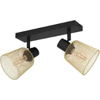 Eglo Plafonnier Coslada 2 lumières - or avec noir