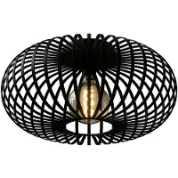 Nolt Plafonnier - Plafonnier E27 Lampe - Industriel - ⌀ 40cm - Noir