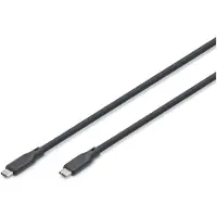 Digitus AK-300350-015-S USB 4.0 Anschlusskabel Typ C-C Silikon St/St 1,5 sw