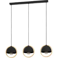 Eglo 43756 CALLOW E27 triple suspension 930x230mm noir marron