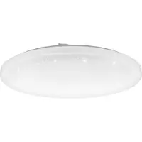 Eglo Plafonnier LED connect.z Smart Home Frania-Z à effet cristal, ZigBee, application etvocale Alexa, RGB, intensité variable, Ø 50 cm