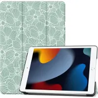 IMoshion Coque tablette Design Trifold Apple iPad 9 (2021) 10.2 pouces / iPad 8 (2020) 10.2 pouces / iPad 7 (2019) 10.2 pouces - Botanica