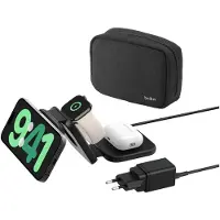 Belkin Boostcharge Pro Qi2 15w 3 In 1 Wireless Charger Noir