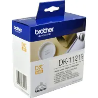 Brother DK-11219 - (12 mm x 12 mm) - Noir sur blanc - Étiquette