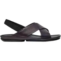 Camper pour femme. K201926-005 Sandales en cuir Right Isla noir (39), Plat, Aucun, Casuel