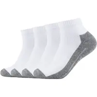 Camano Chaussettes de sport gris chiné / orange / blanc