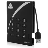 Apricorn 2TB A25-3PL256-2000 Aegis Padlock Fortress USB 3.0 noir