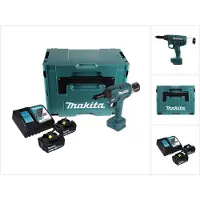 Makita Pince à rivets aveugles sans fil DRV 250 RTJ 18 V 20 kN Brushless + 2 batteries 5,0 Ah + chargeur + Makpac
