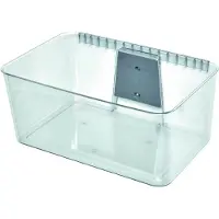 IDesign Boîte de Stockage iDesign Wallspace XL avec Support Mural Transparent (45,3 x 31,3 x 20,3 cm)