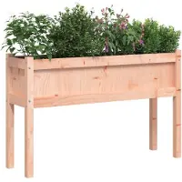 vidaXL Jardinières 2 pcs avec pieds bois massif douglas