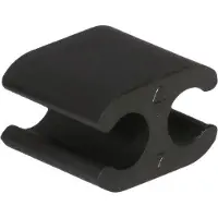 Elvedes Clips de câble Duo PVC 4,1 mm + 4,1 mm noir (50 pièces)