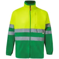VELILLA Veste Polaire Bicolore Haute Visibilit? Fluo Yellow/Green - VL183 - Taille 3XL