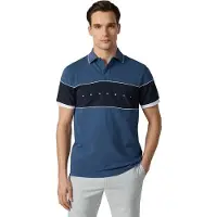 Hackett pour homme. HM5600192 Polo Hs Multi bleu (XXL), Casuel, Coton, Manche courte