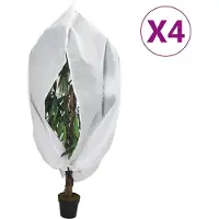vidaXL Housses de protection pour plantes avec fermeture éclair 4 pcs
