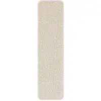 vidaXL Tapis Antidérapants pour Escaliers 15 pcs Crème 75 x 20 cm PP