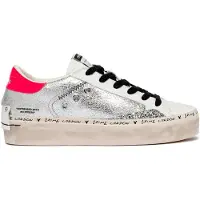 Crime London Distressed Platform Trainers Argenté EU 42 Femme