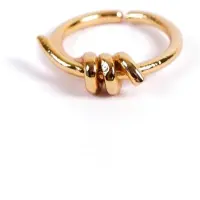 Les Reines Bague 'Ferry Knot' or