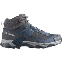 Salomon - Chaussures de randonnée mi-hautes en GORE-TEX - X Ultra 5 Mid GTX Spellbound/Asphalt pour Homme en Cuir - Taille 42 2/3 - Gris