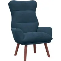 vidaXL fauteuil Bleu 69 x 74 x 93 cm Velours