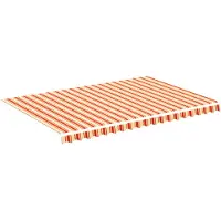vidaXL Ersatztuch für awning 4,5 x 3 gelb und orange