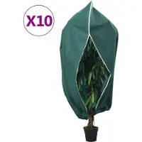 vidaXL Housses de protection pour plantes avec fermeture éclair 10 pcs