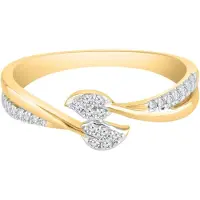 Diamant Exquis Bague 'Ring aus 375 Gelbgold mit Diamant' or