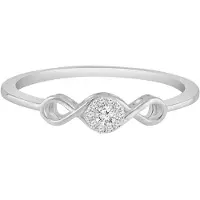Diamant Exquis Bague 'Ring aus 375 Weißgold mit Diamant' argent