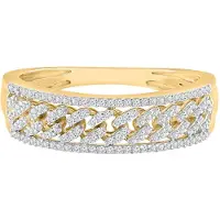 Diamant Exquis Bague 'Ring aus 375 Gelbgold mit Diamant' or