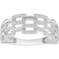 Diamant Exquis Bague argent