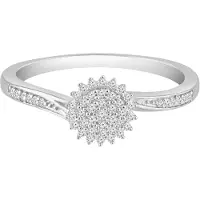 Diamant Exquis Bague argent
