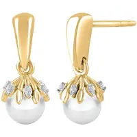 Diamant Exquis Boucles d'oreilles or
