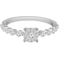 Diamant Exquis Bague argent