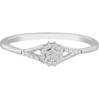 Diamant Exquis Bague argent