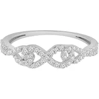 Diamant Exquis Bague argent