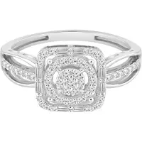 Diamant Exquis Bague argent