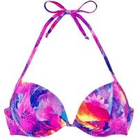 Venice beach Hauts de bikini bleu outremer / orchidée / orange / rouge foncé