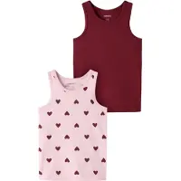 Name it Maillot de corps rose / bordeaux