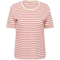 KAFFE CURVE T-shirt 'KCWinni' rose / blanc cassé