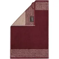 Cawoe Serviette rouge foncé / blanc cassé
