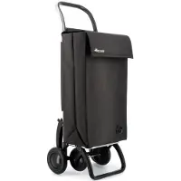 Rolser Boodschappentrolley 4 Wielen Sbelta Tweed - 4.2 - Zwart (0), Noir
