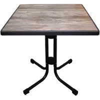 Attends Table de patio pliante vintage Limburg résistante aux intempéries 70 x 70 cm