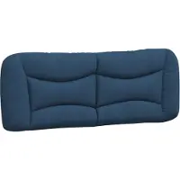 vidaXL Coussin de tête de lit "Hvar" bleu 140 cm Tissu