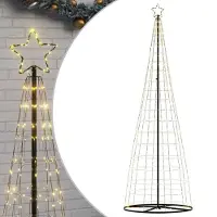 vidaXL Sapin de Noël à LED 550 LED blanc chaud 304 cm