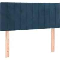 vidaXL Tête de lit bleu foncé 100x5x78/88 cm velours