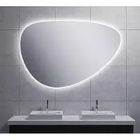 Wiesbaden Uovo miroir ovale avec LED, dimmable et chauffage miroir 140 cm 38.4168