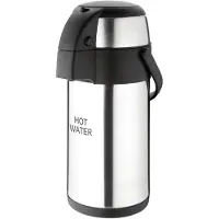 Olympia pichet à pompe isolé HOT WATER, Carafe isotherme, Argent