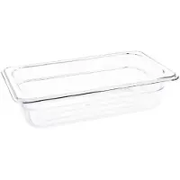 Vogue Gastronorme en plastique 1/4 | 3 tailles transparentes