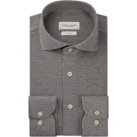 Profuomo Slim Fit Chemise gris, Unicolore
